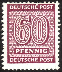 1945, Germany West Saxony 60pfg, MH, Mi 137