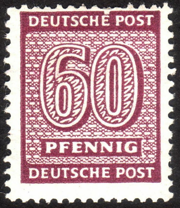 1945, Germany West Saxony 60pfg, MH, Mi 137