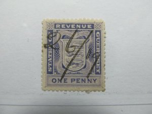 Guernsey Revenue Stamp 1d Fine used A4P1