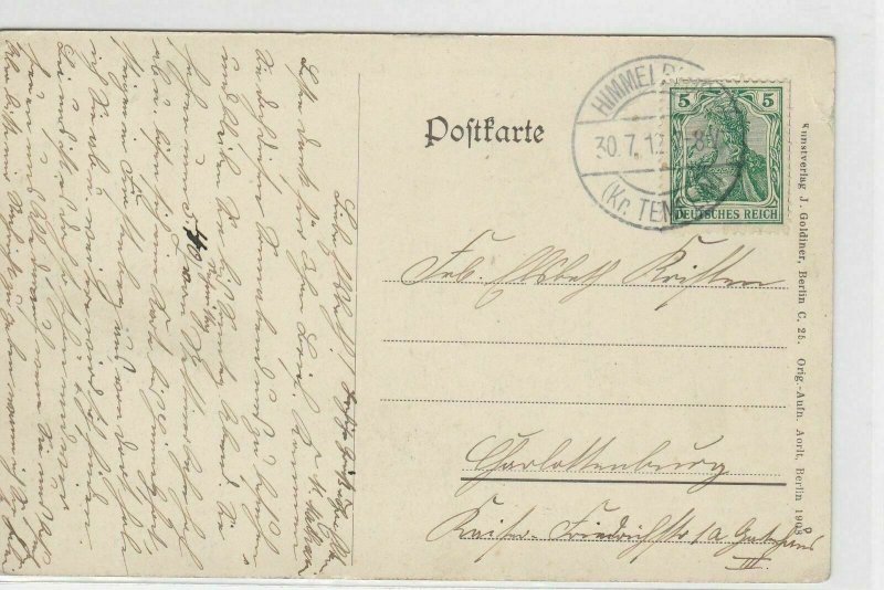 German Postal History Stamps Postcard Ref: R4964