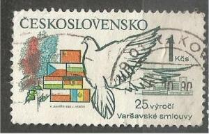 CZECHOSLOVAKIA, 1980, used 1k, Pact Members: Scott 2776