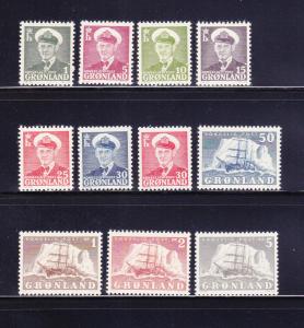 Greenland 28-38 Set MNH Various (C)