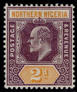 NORTHERN NIGERIA EDVII SG12, 2d dull purple & yellow, NH MINT.