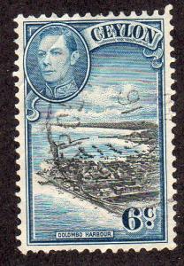 Ceylon 280 - Used - Colombo Harbor / George VI (2)