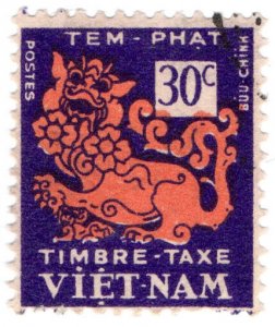 (I.B) Vietnam Revenue : Duty Stamp 30c