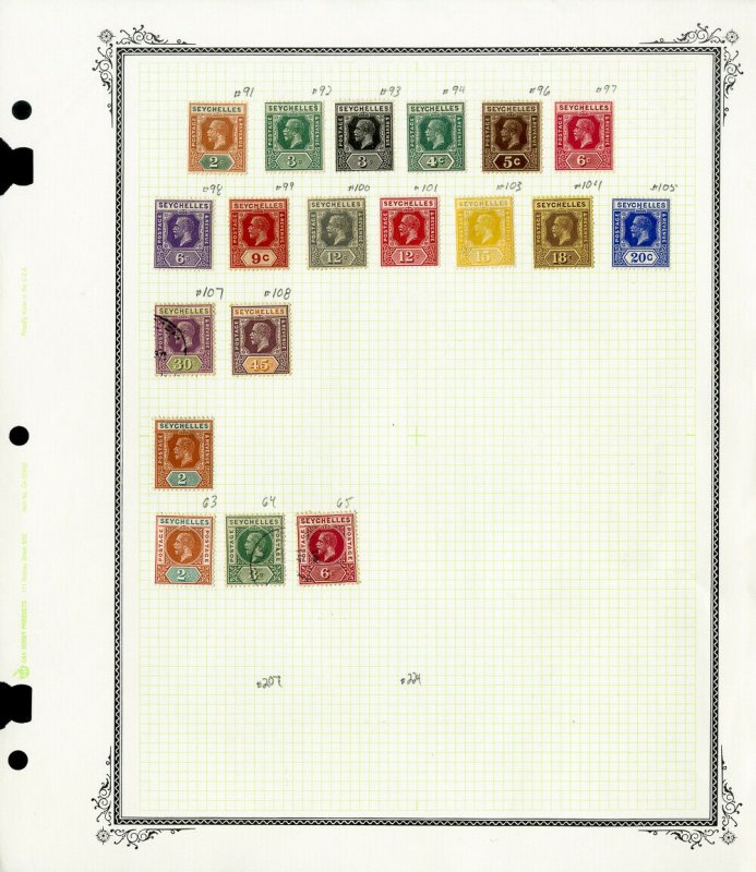 Seychelles Mint And Used Stamp Collection Over 60 stamps.