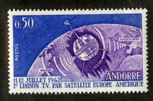 FRENCH ANDORRA 154 MNH SCV $2.00 BIN $1.25 SPACE