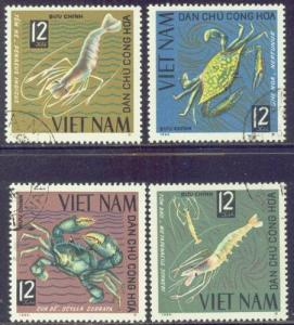 VIET NAM-NORTH  368-71 USED 1965 Marine Life CV 3.50