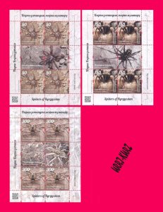 KYRGYZSTAN 2025 Fauna Insects Spiders 3 m-s Mi KEP Klb.259-Klb.261 MNH