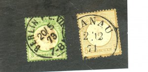 GERMANY #15 20 USED FVF HR 20 CREASE Cat $41