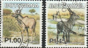 Botswana, #748-749 Used From 2002