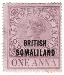 (I.B) British Somaliland Revenue : Duty Stamp 1a 