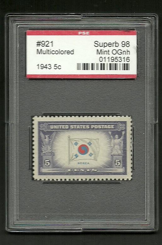 921 Superb 98 KOREA flag in full SET of stamps