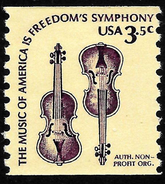 Scott 1813   3.5¢ Violins Non-Profit Single, MNH