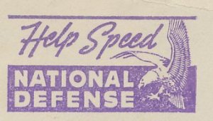 Meter cut USA 1941 Bird of prey - Eagle - National defense