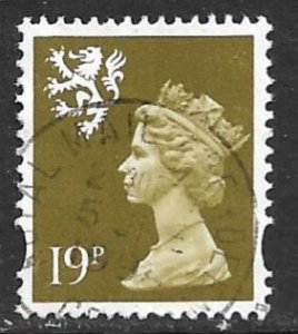 GREAT BRITAIN / SCOTLAND 1993-96 19p Olive Green QE2 Machin Sc SMH63 VFU