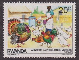 Rwanda 1213 Raising Chickens and Turkeys 1985