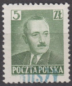 Poland 1950 Groszy overprint on Scott #478 MH