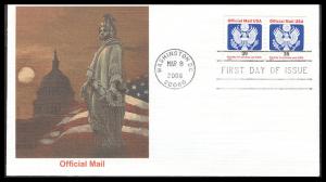 #O160 Official - Eagle Fleetwood FDC