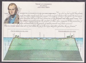 Cocos Islands # 81, Charles Darwin's Visit, Souvenir Sheet, Mint NH, 1/2 Cat.