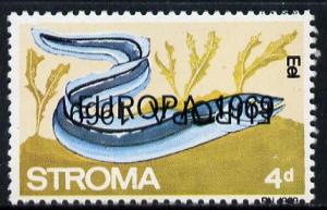 Stroma 1969 Fish 4d (Eel) perf single with 'Europa 1969' ...