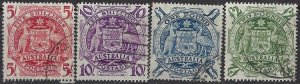 Australia 218-21 Used 1949-50 set, short corner on 218 (102)(ad4486)
