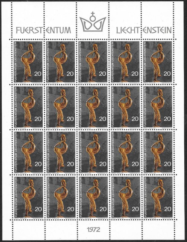 LIECHTENSTEIN (80) All different Sheets of stamps ALL Mint Never Hinged