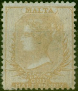 Malta 1861 1/2d Brown-Orange SG2 Good MM 