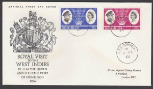 DOMINICA 1966 Royal Visit commem FDC........................................T849