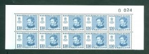 Greenland.1 Mnh 10-Plate Block 1977 # G 024. 1.30 Kr. Queen. Sc# 94. Eng. Slania