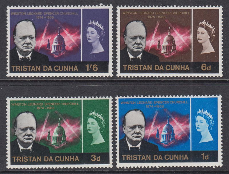 Tristan da Chuna 89-92 Churchill MNH VF