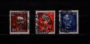 1932 Switzerland 50t h Anniv of St. Gotthard Railway Used Full Set A30P1F40342-