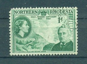 Northern Rhodesia sc# 55 used cat value $1.25