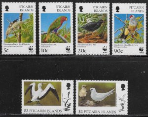 Pitcairn Islands Scott #'s 457 - 462 MNH