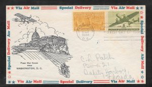 #E18 FDC Special Delivery UNKNOWN Cachet (A1070)