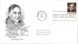 FDC 1972 SC #1397 Artmaster Cachet - New York, Ny - Single - F78525