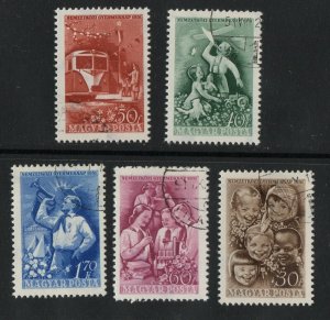 Thematic stamps HUNGARY 1951 CHILDRENS DAY 1176/8 used