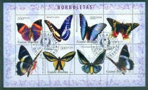 Guinea Bissau 2006 Butterflies sheetlet MS CTO