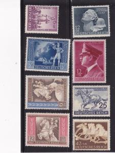 Germany B202 /////B211 Mint Hinged ( B208= MNH; Complete Sets)