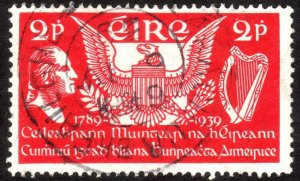 1939, Ireland 2p, Used, Sc 103