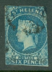 GT:St Helena 2B (?) used trimmed counted as cheapest variety CV $160