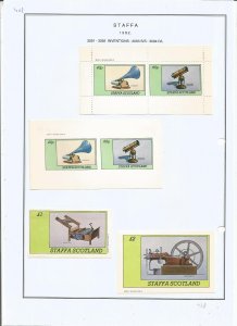 STAFFA - 1982 - Inventions - Sheets - Mint Light Hinged - Private Issue