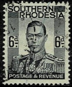 SOUTHERN RHODESIA 1937 GEO VI USED