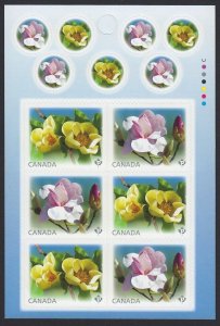 MAGNOLIA = Eskimo, Yellow Bird = BACK Booklet Page of 6 = Canada 2013 #2625 MNH