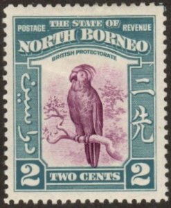 North Borneo 194 - Mint-H - 2c Palm Cockatoo (1939) (cv $5.80)
