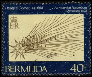 Bermuda 479 - Used - 40c Halley's Comet / Nuremberg Chronicles (1985) (c...