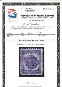 MOstamps - US #940 Mint OG NH Graded 98 with PSE Cert - Lot # MO-3293 SMQ $55