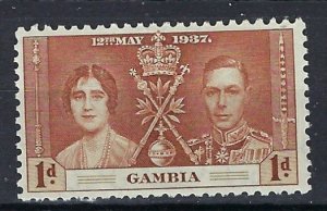 Gambia 129 MH 1937 issue (an7961)