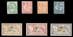 French Colonies, French Offices in Turkey - Dedeagh #9-18 Cat$76.25, 1902-3 c...