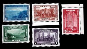 Canada #241-245 Mint Hinged MH 1933 Excellent Set